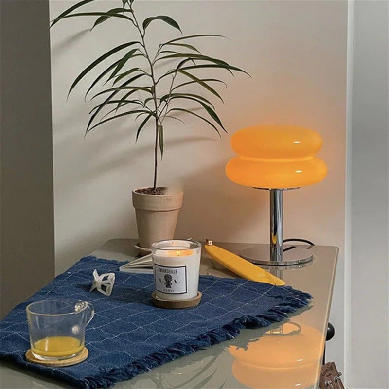 Retro Bauhaus Lollipop Ripple Table Lamp for Bedroom S19
