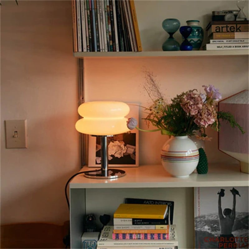 Retro Bauhaus Lollipop Ripple Table Lamp for Bedroom S19