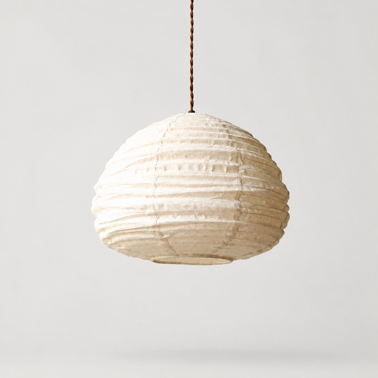Natural Linen Wabi-Sabi Pendant Lamp