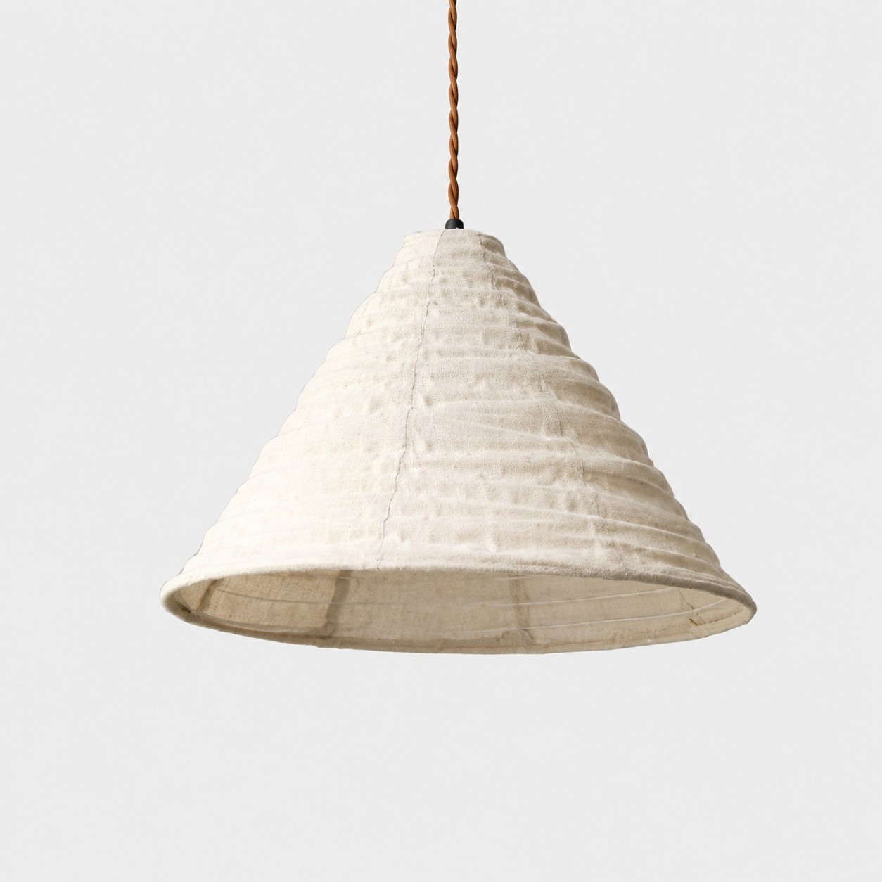 Handcrafted Wabi Sabi Fabric Pendant Lamp