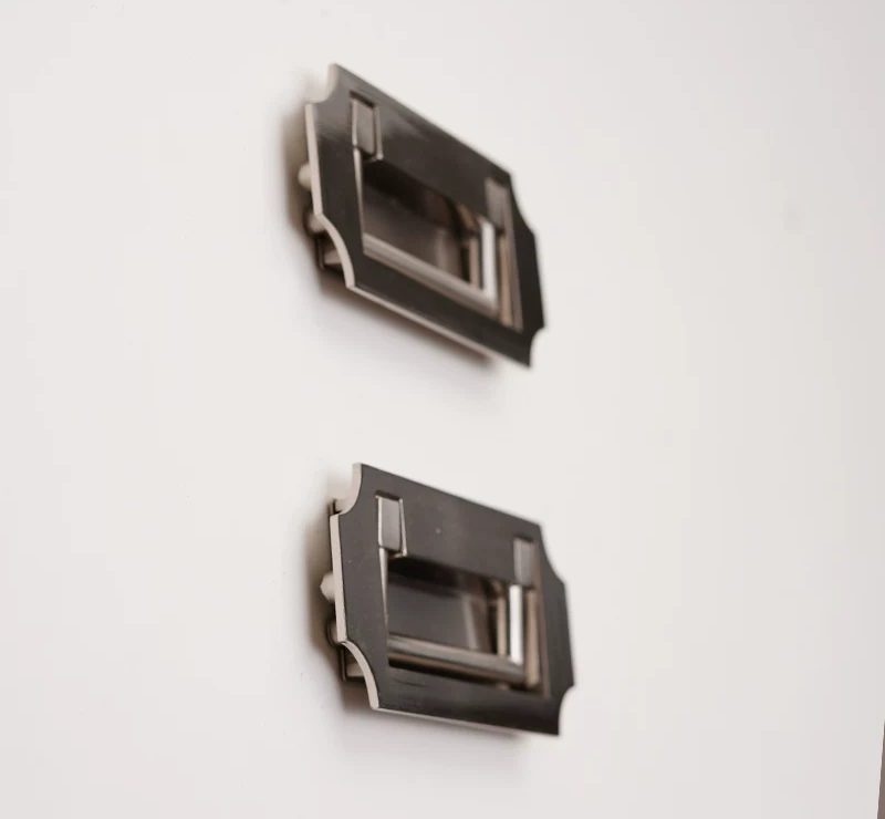 Inset Concealed Drawer and Cabinet Door Ring Pull Handle, 2-Pack - product view 3