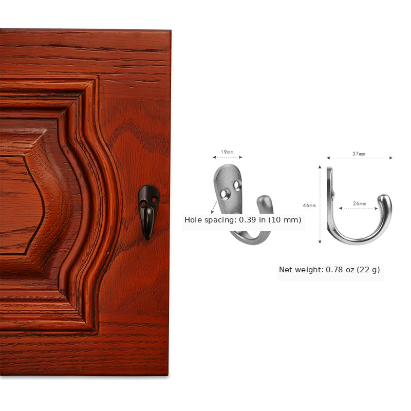 Single Coat and Hat Hook - product view 13