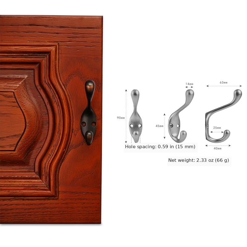 Single Coat and Hat Hook - product view 17
