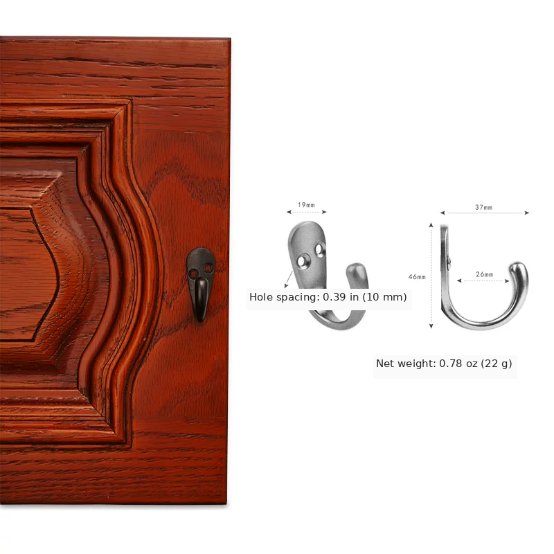 Single Coat and Hat Hook - product view 11