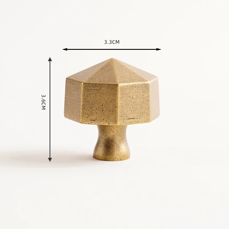 Single-Hole Imitation Brass Handle for Cabinet, Drawer, or Wardrobe - product view 13