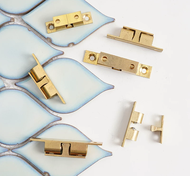 Brass Magnetic Spring Door Catch for Cabinet and Wardrobe Doors - product view 3