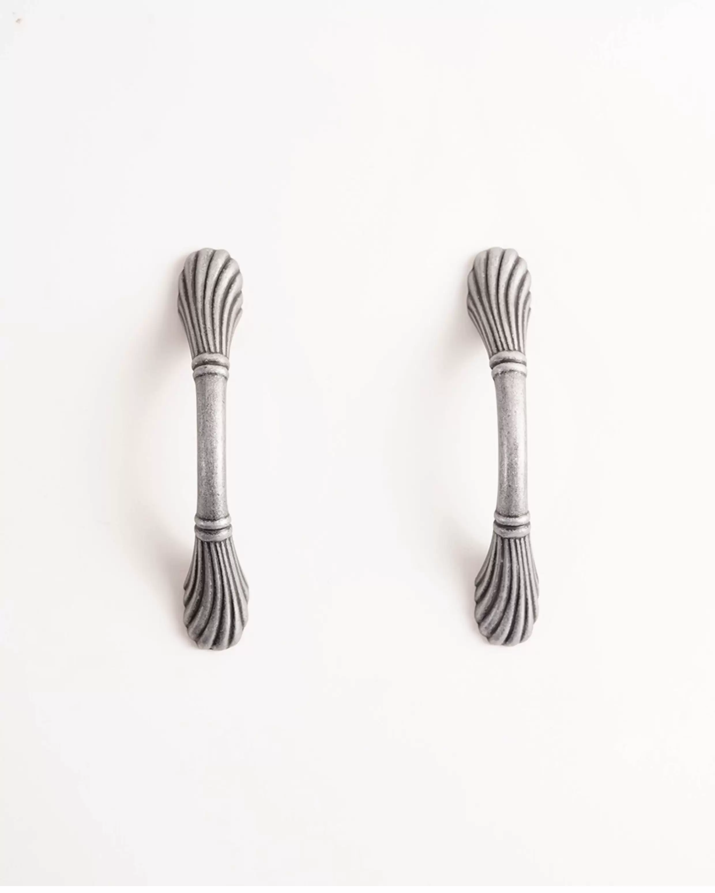 Chinese Vintage Metal Gray Handle 3.78 in (96 mm) 2-Pack - product view 6
