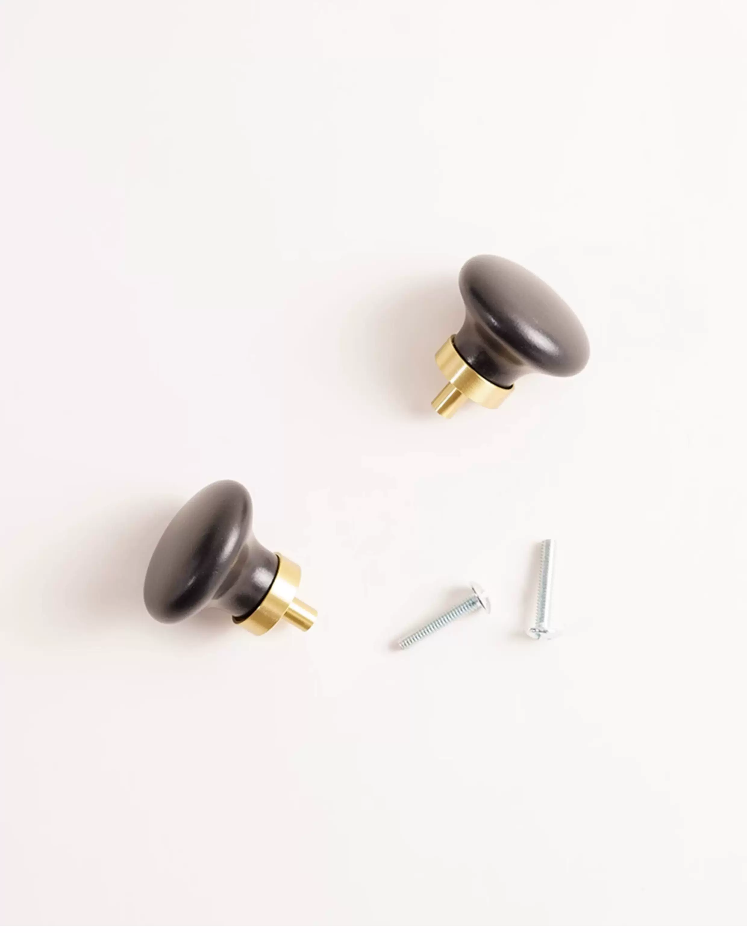 Round Ceramic and Brass Wardrobe Door Handle - product view 11