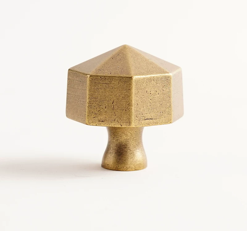 Single-Hole Imitation Brass Handle for Cabinet, Drawer, or Wardrobe - product view 3
