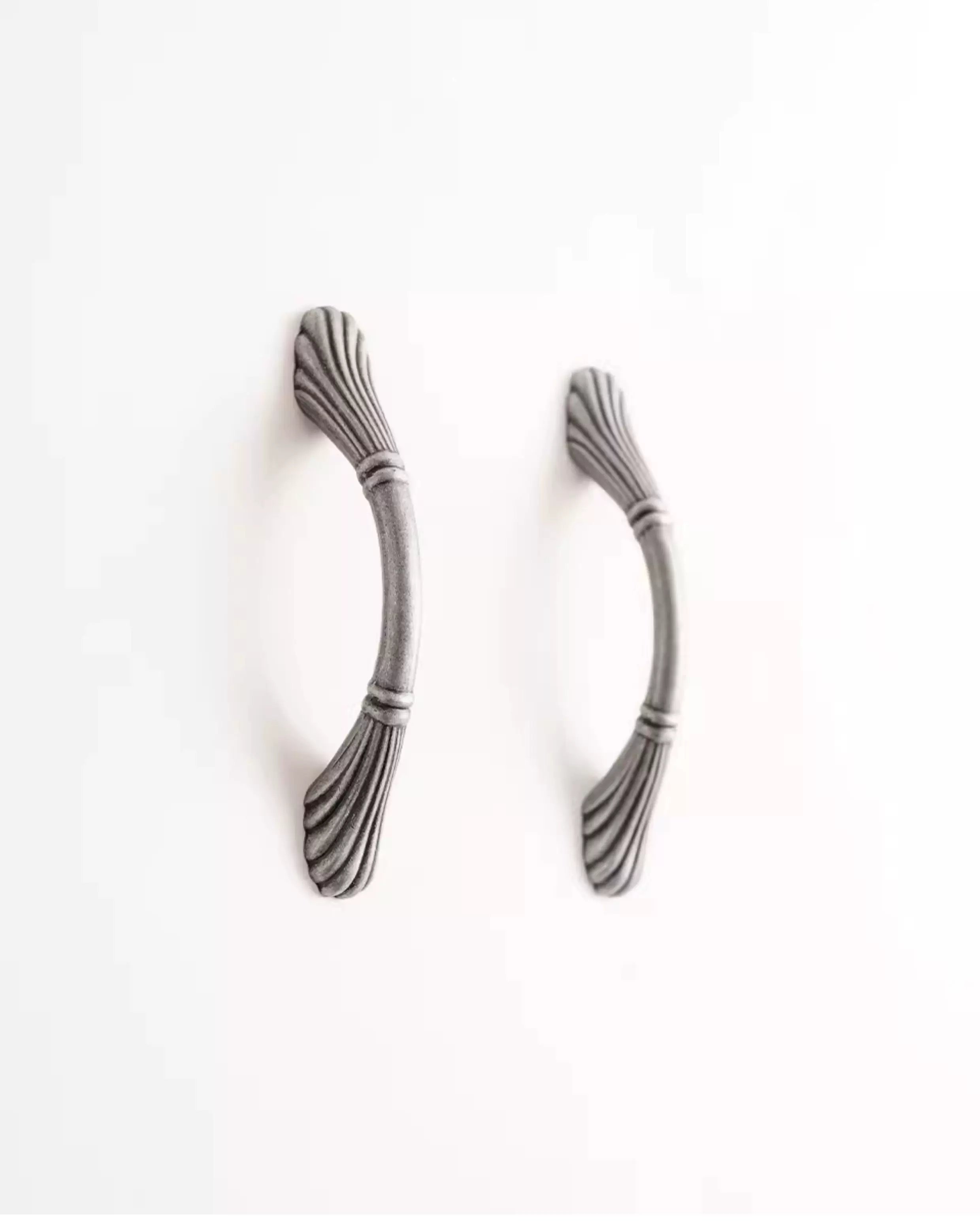 Chinese Vintage Metal Gray Handle 3.78 in (96 mm) 2-Pack - product view 7