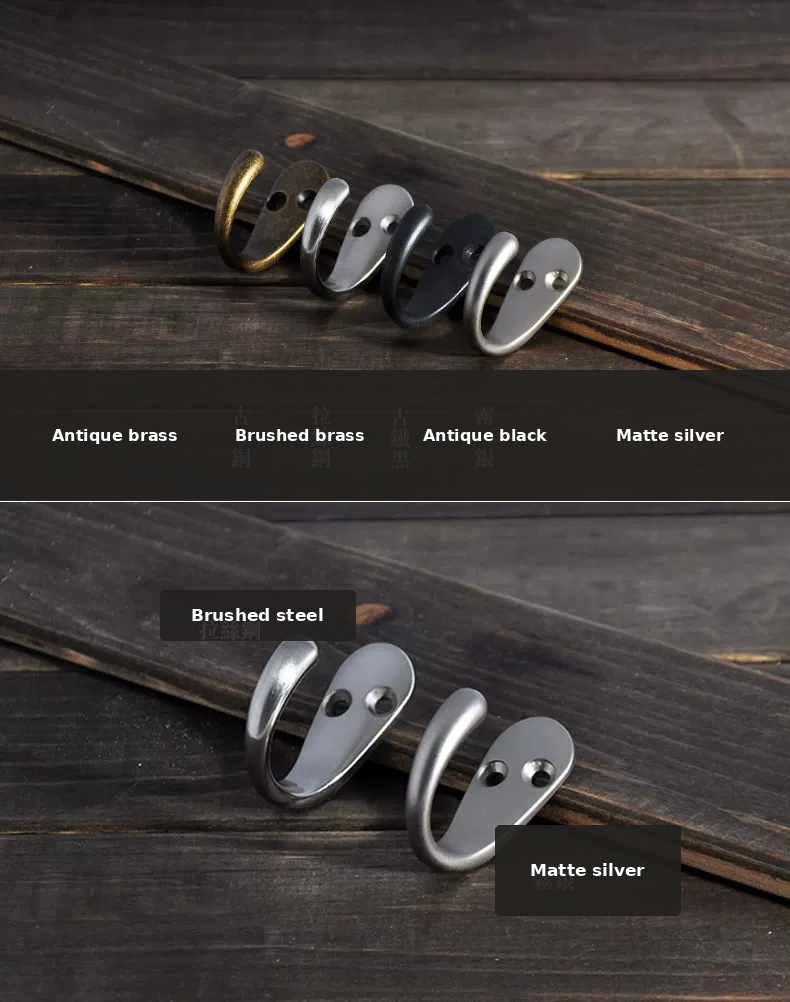Single Coat and Hat Hook - product view 6