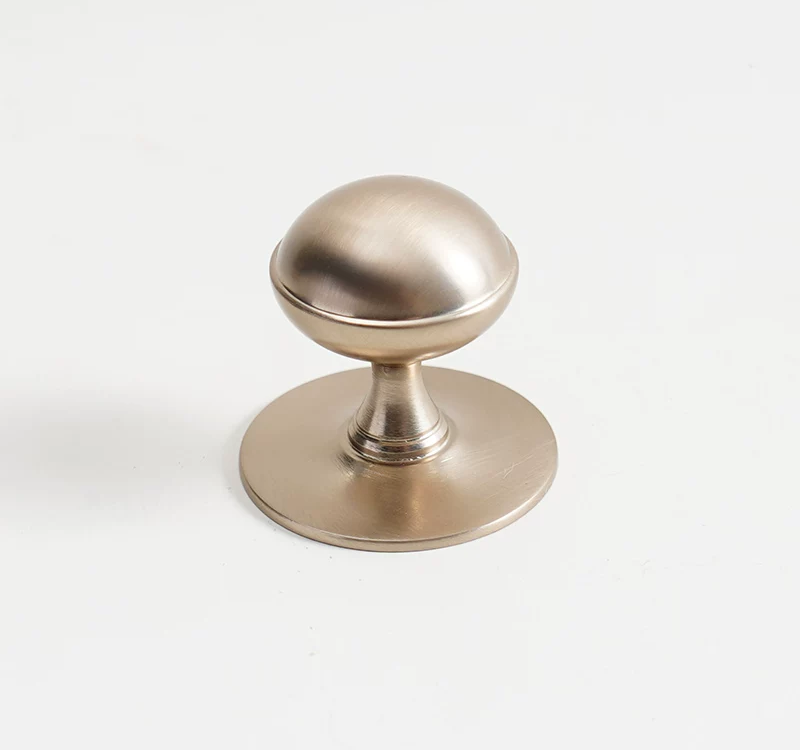Champagne Color Round Single-Hole Round Knob - product view 5