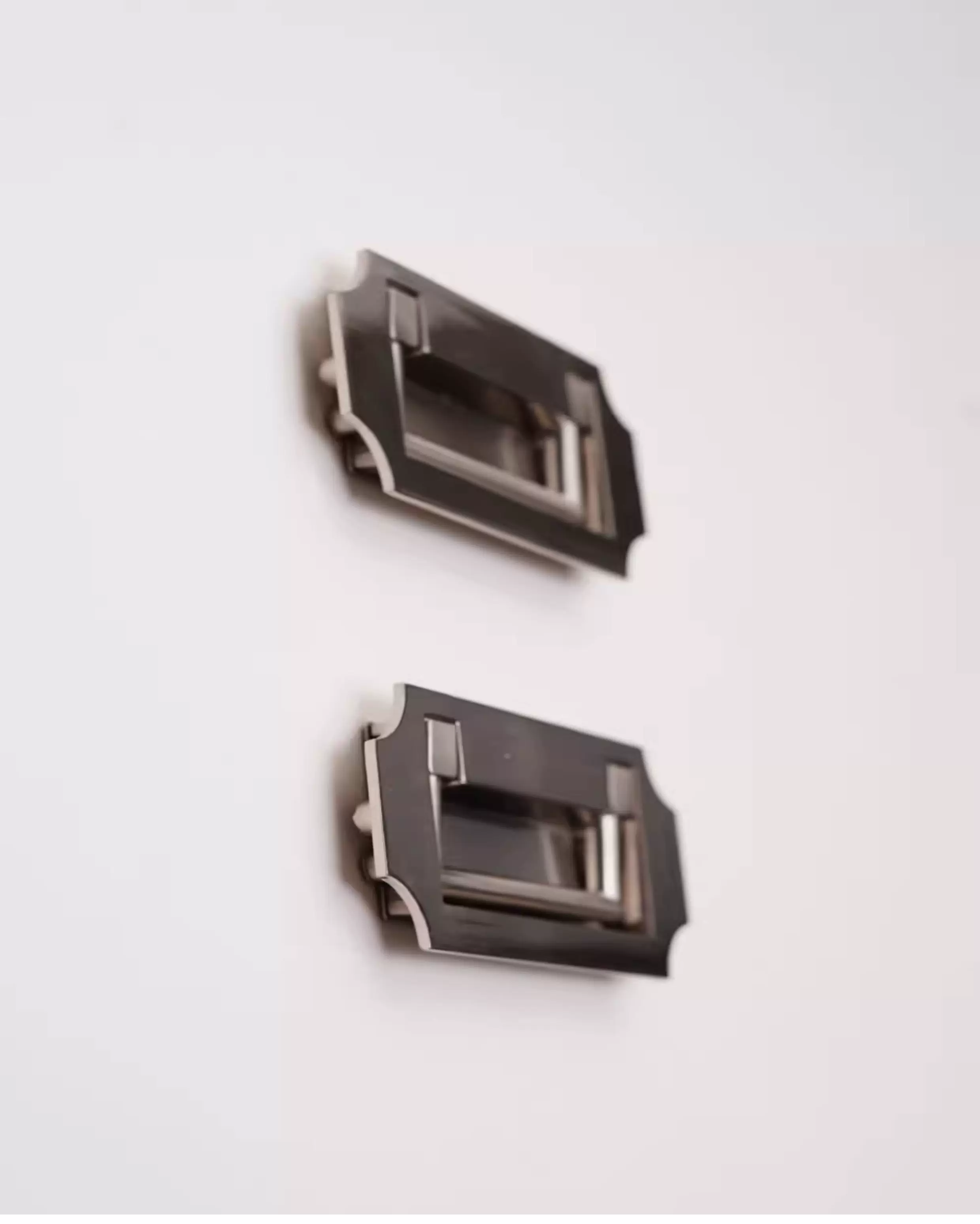 Inset Concealed Drawer and Cabinet Door Ring Pull Handle, 2-Pack - product view 9