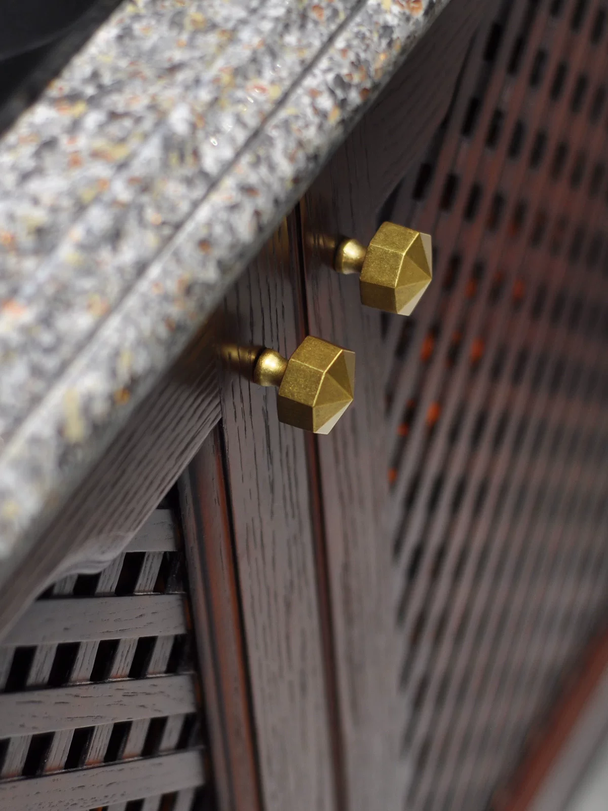 Single-Hole Imitation Brass Handle for Cabinet, Drawer, or Wardrobe - product view 16