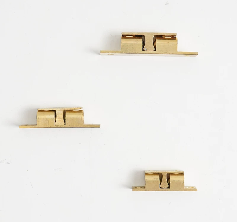 Brass Magnetic Spring Door Catch for Cabinet and Wardrobe Doors - product view 5
