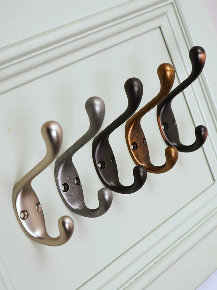 Vintage-Style Metal Single Wall Hook for Entryway - product view 2