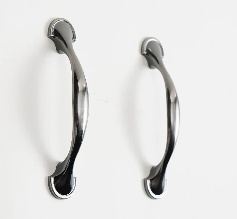 Gun-Color Cabinet and Drawer Handle, 2.99 in (76 mm) Hole Spacing, 2-Pack - product view 2