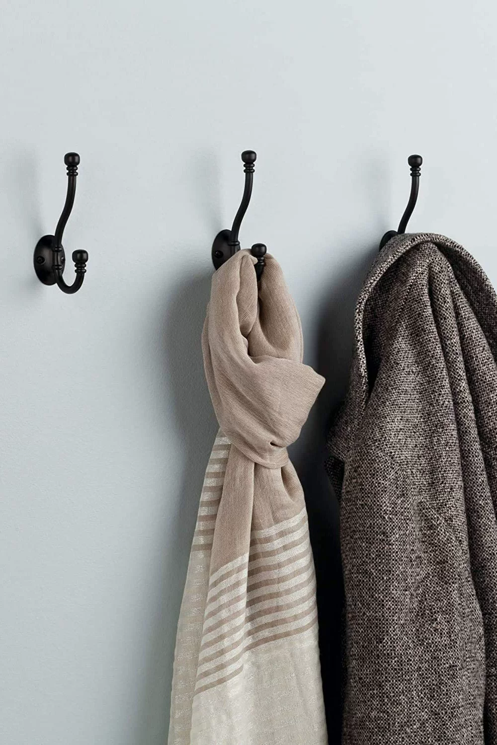 Vintage Single Coat and Hat Hook 3-Pack
