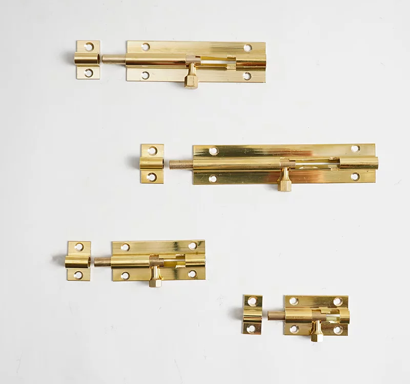 Brass Surface-Mount Cabinet Door Bolt, 2-Pack - product view 5