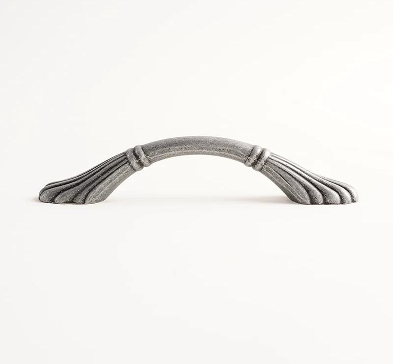 Chinese Vintage Metal Gray Handle 3.78 in (96 mm) 2-Pack - product view 4