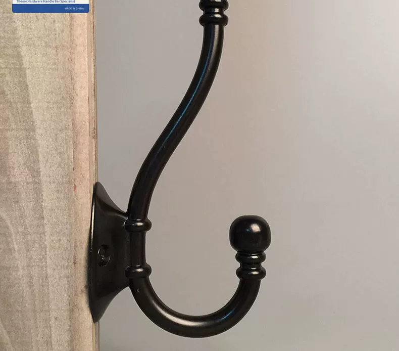 Vintage Single Coat and Hat Hook 3-Pack - product view 6