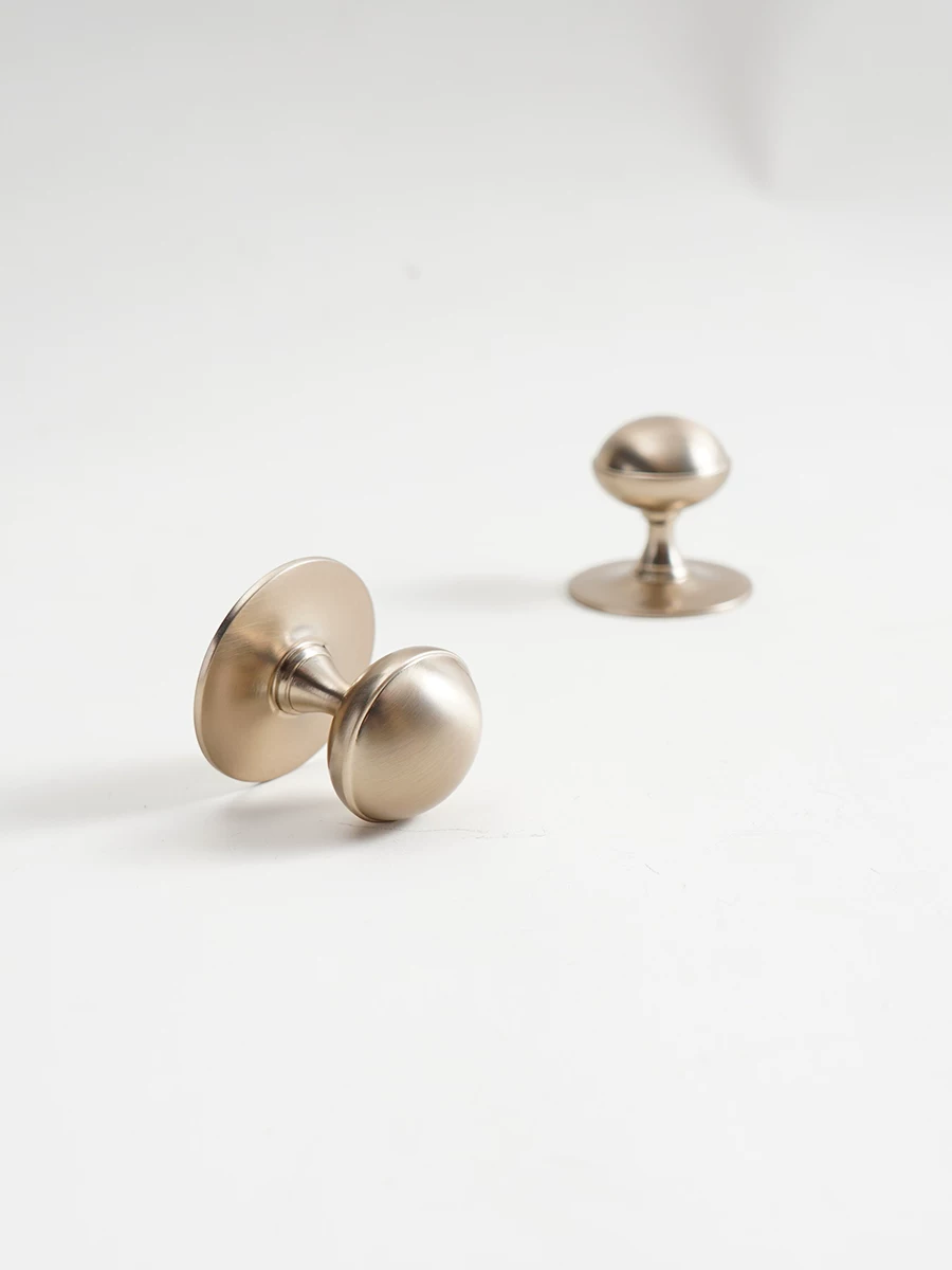 Champagne Color Round Single-Hole Round Knob - product view 8