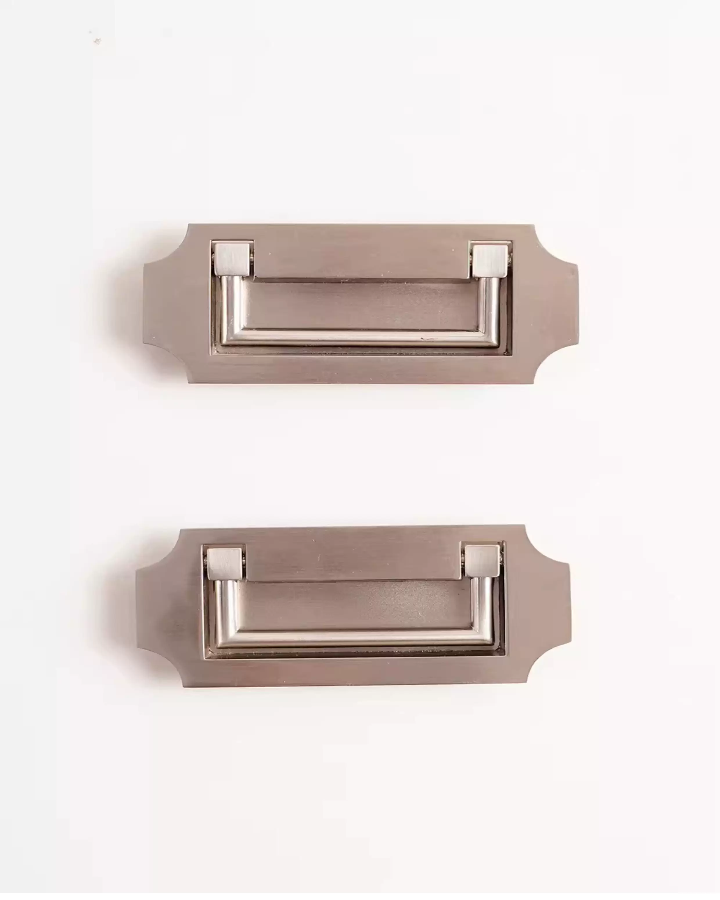 Inset Concealed Drawer and Cabinet Door Ring Pull Handle, 2-Pack - product view 8